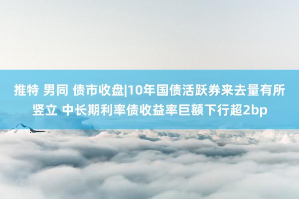 推特 男同 债市收盘|10年国债活跃券来去量有所竖立 中长期利率债收益率巨额下行超2bp