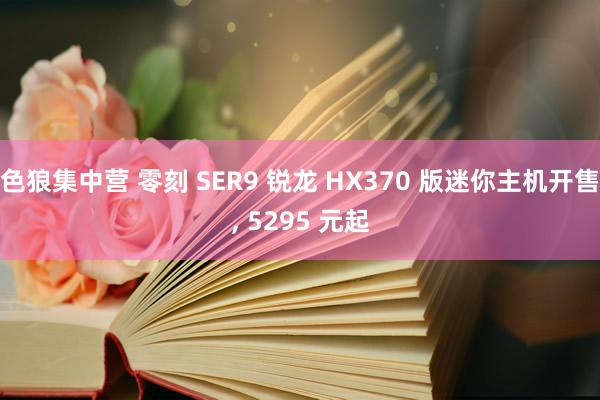 色狼集中营 零刻 SER9 锐龙 HX370 版迷你主机开售， 5295 元起