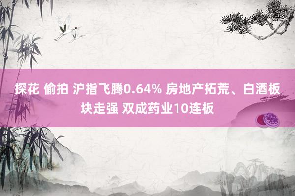 探花 偷拍 沪指飞腾0.64% 房地产拓荒、白酒板块走强 双成药业10连板