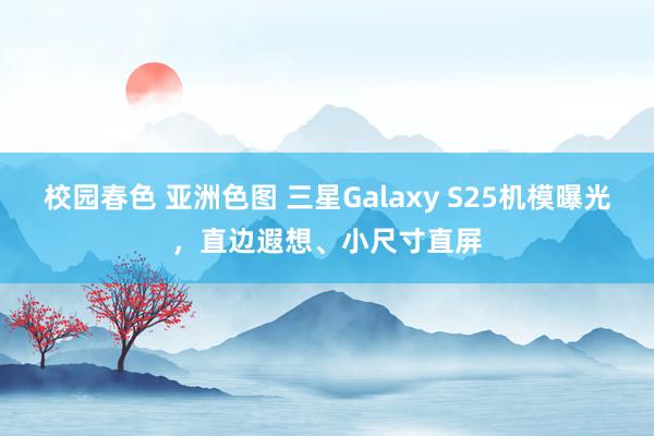 校园春色 亚洲色图 三星Galaxy S25机模曝光，直边遐想、小尺寸直屏