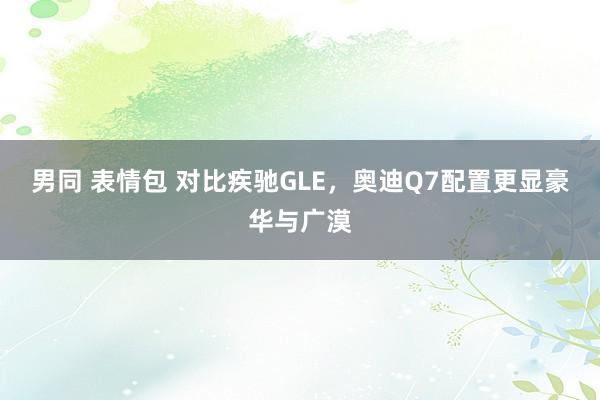 男同 表情包 对比疾驰GLE，奥迪Q7配置更显豪华与广漠