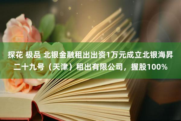 探花 极品 北银金融租出出资1万元成立北银海昇二十九号（天津）租出有限公司，握股100%